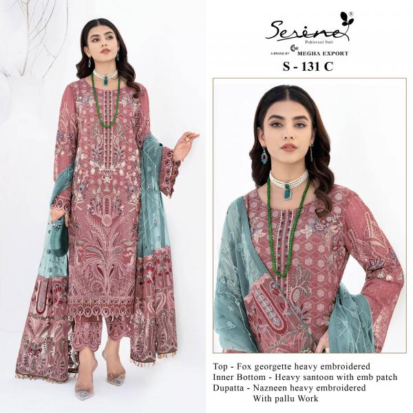 Serine S 131 A To D Fancy Georgette  Designer Pakistani Suit Collection